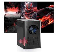 S30 Proyector Portátil con Altavoz Integrado,1280 * 720P Mini Proyector,WiFi 2.4G,Android 7.1,180 ANSI,Videoproyector para Cine en casa,Portable Projector para Interiores/Exteriores (Negro)