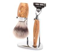 S31H870M3 Mühle Kosmo Madera Olivo 3-Piece Silver Tip Fibra / Mach3 Set de Afeitado