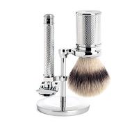 S31M89 Mühle Cromo Punta Plateada Fibra/Cuchilla de Afeitar (Cerrado Peine) Set de Afeitado