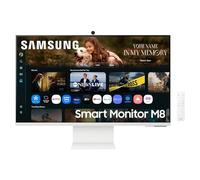 Smart Monitor Samsung M8 M80F S32FM801UU 32'/ 4K/ Multimedia/ Regulable en altura/ Smart TV/ Webcam/ Blanco