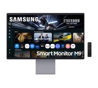 SAMSUNG M90F 32 pulgadas 4K Smart AI Monitor, QD-OLED, 3840 x 2160, 165 Hz, 0,03 ms (G/G), cámara, altavoz, concentrador de juegos, aumento de 4K, control por voz, aplicaciones inteligentes de TV y