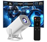 S40 Mini Proyector,2.4G+5G WiFi & Bluetooth,Proyecto Portátil Android 11,Corrección trapezoidal automática,1024*600P Videoproyector para TV,Portable Projector Rotación de 180°(Versión de 160 lúmenes)