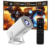 S40 Mini Proyector,2.4G+5G WiFi & Bluetooth,Proyecto Portátil Android 11,Corrección trapezoidal automática,1024*600P Videoproyector para TV,Portable Projector Rotación de 180°(Versión de 105 lúmenes)