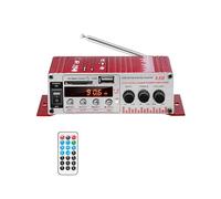 S430 600W 2CH Coche DE ALTA FIDELIDAD Amplificador de audio LCD Mostrar Clase D Power Amplificador Radio Casero Hogar Altavoz FM USB SD(Rot)