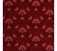 S4Sassy Mural de pared autoadhesivo con estampado floral, extraíble, estilo asiático, ideal para baños y armarios. Vinilo autoadhesivo para pared, color granate, 63 x 304 cm.