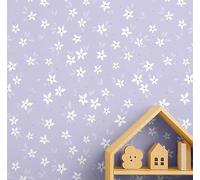 S4Sassy Papel pintado floral - Revestimiento de pared morado, vinilo texturizado autoadhesivo de 63 x 91 cm, revestimiento de paredes, revestimiento de pared fácil de hacer para dormitorio infantil