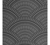 S4sassy Papel pintado geométrico tribal- Revestimiento de pared gris, vinilo texturizado autoadhesivo de 63 x 152 cm, revestimiento de paredsalas de estar, armarios y salas de estar de estilo rústico.