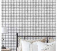 S4Sassy Papel Tapiz De Cuadros Grises Para Paredes, Vinilo Autoadhesivo De 63,5 X 609 Cm, Revestimiento Decorativo, Fácil De Instalar Para Dormitorio, Sala De Estar Y Espacio Habitable.