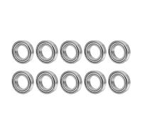 S6008ZZ Mini rodamiento, paquete de 10 |Rodamiento de rodillos de acero inoxidable con doble blindaje 68x40x15 mm |Reemplazo para Cajas de Cambios/Maquinaria de Impresión /