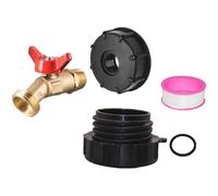 S60x6 IBC Tote Adapter Valve - Leak Proof Hose Faucet, Joint Connector