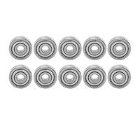 S625Z Ball Bearings 10 Pack | Stainless Steel Skate Bearings for Longboards/Roller Skates/Skateboards | High Speed & Low Noise Bearings (5x16x5mm)