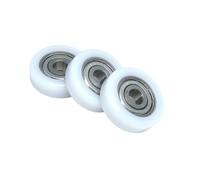 S626ZZ 6x26x8mm rodamiento recubierto rodillo plano BS62626-8 26 Mm OD guía de pista de cajón rueda de nailon polea rodante 4 Uds(BS600032-10 10x32x10)