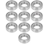 S6904Z Stainless Steel Bearings 20x37x9mm | High Speed & Quiet Rotation for Skateboards/Roller Skates/Longboards | 10Pcs Ball Bearing Set with Double Covers