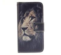 S7 Funda, Galaxy S7 Funda, SATURCASE Cuero De La PU Magnético Capirotazo Billetera Apoyo Bumper Protector Funda Carcasa Case para Samsung Galaxy S7 SM-G930F Cool Lion