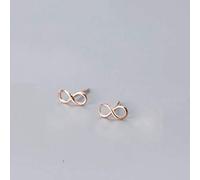 S925 for Women Korean Fashion Artistic 8 Words Infinity Earrings