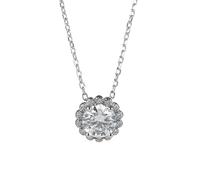 S925 Plated Moissanite Necklace for Girls Zircon Clavicle Chain Moissanite, 1ct