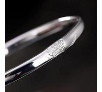 S999 Pure Glossy Open Jewelry Garidad de cumpleaños de San Valentín para Pulseras para Mujeres
