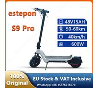 S9Pro-patinete eléctrico plegable, Scooter con Motor de 600W, batería de 48V y 15Ah, pantalla LED Silver-600W 48V13AH