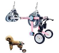Sa a rotelle per Cani per Zampe Piori Ausilio alla lità a 2 Ruote per Animali di cola e Gr Taglia Supporta la minze e la defecaze degli Animali disabili ()