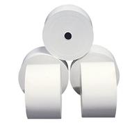 Sa.Ba.Cart 3124060130 M unidades 10 rollos Recibos de combustible, papel térmica, 60 mm, 130 mt, diámetro 100 mm, orificio 12