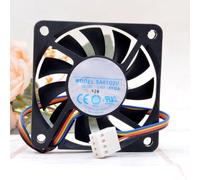 SA61O2U 6010 12V 0.40A 4-Wire 4-Pin Speed Control Temperature Controlled Fan 6cm