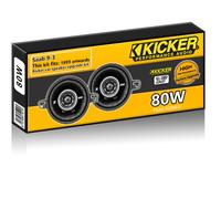 Kicker 43DSC3504 Coche Audio Coaxial Altavoz Sistema DS 3.5in Negro 20W 2 Via