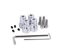 SAANICH 4 unids/Lote Conector de Motor de Rueda Mecanum de Acoplamiento Hexagonal de Metal de 3456mm(5mm Hole)