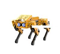 SAANICH ESP32 cuadrúpedo AI Perro Robot Mechdog Kit de robótica biónica Visual Inteligente programación gráfica Python(Black)