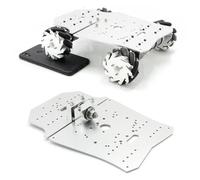 SAANICH For Raspberry Pi Ros Mecanum Coche Robot de Ruedas Carga de 6kg con codificador STM32 Motor cámara de Radar navegación autónoma conducción automática