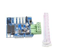 SAANICH Placa Protectora del Controlador del Motor, 6-12V, 4 Canales, for Arduino UNO R3, Rueda Mecanum, Robot, chasis del Tanque del Coche for Motor TT DC(Yellow)