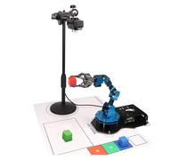 SAANICH Raspberry Pi 4B AI Vision 6 DOF, Brazo robótico, manipulador de Robot, Programa Python, Kit de Juguete(4B 2G Version)