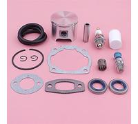 SAANICH Sello de aceite de pistón de 46mm apto for motosierra Husqvarna 55 51 505275719, válvula de descompresión, línea de filtro de combustible, Kit de juntas de anillos de bujía