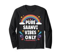 SAANVI Vibes Only Cute Retro Girls SAANVI Name Manga Larga