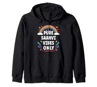 SAANVI Vibes Only Cute Retro Girls SAANVI Name Sudadera con Capucha