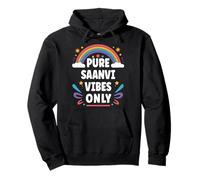 SAANVI Vibes Only Cute Retro Girls SAANVI Name Sudadera con Capucha