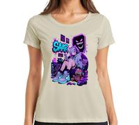 SAAR Anime Gamer Girl Kawaii Neon Japan Y2K - Camiseta para mujer, naturaleza, 3XL