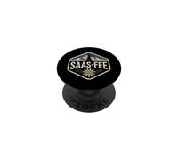 Saas-Fee Montaña Retro Atardecer Alpino PopSockets PopGrip Adhesivo
