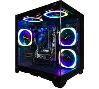 SAAV X1 - PC de escritorio para juegos preconstruida Intel G5400 3.7GHz, 16 GB de RAM, GPU GEFORCE GTX 750 GDDR5, 512 GB NVME, WiFi 6, Bluetooth, Win 11, teclado de ratón, computadora de escritorio