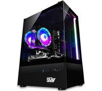 SAAV X1 - PC de escritorio preconstruido para juegos con Intel i5 3.4 GHz, 16 GB de RAM, GPU GEFORCE GTX 750 GDDR5, 512 GB NVME, WiFi 6, Bluetooth, Win 10, teclado de ratón, computadora de escritorio