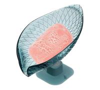 Saavon Shelt - Shelt De Savoon Transparente con Tazón De Succión | Cáscara De Savvon Decorativa En Forma De Hoja | para Baños Y Fregadero De Cocina Adaptada Co