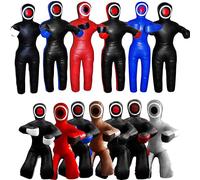 SAB Sports Grappling Dummy Brazilian Jiu Jitsu Bolsa de entrenamiento (sin relleno) (negro y azul, 120 cm, sin relleno), estilo de presentación)