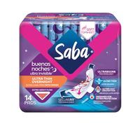 Saba Almohadillas ultra invisibles ultrafinas con alas, fabricadas con tecnología SecureFit para todos los tipos y tamaños de cuerpo, 112 unidades (8 paquetes de 14)