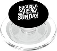 Sabado enfocado Motivación Dominical imparable PopSockets PopGrip para MagSafe