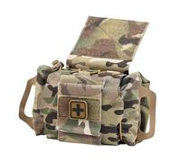 SABADO Kit de primeros auxilios de despliegue rápido y rápido, bolsa táctica IFAK, sistema de dos piezas, portador de rollo médico, asa Hypalon, bolsa de caza para deportes al aire libre
