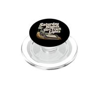 Sábado Noches Dirt Track Lights Stock Car Racing PopSockets PopGrip para MagSafe