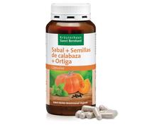Sabal (Saw Palmetto) | 180 Cápsulas | Suplemento para la Próstata con Semillas de Calabaza, Ortiga, Zinc, Vitamina C y Vitamina B2 - Fabricado en Alemania