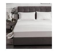 Sábana Ajustable De Satén Algodón De Fibra Larga 60S Bolsillo Profundo 30cm Alta Densidad Sedoso Suave Transpirable Fondo para Queen King Double Twin 1 Pieza Sin Funda De Almohada Fácil Cuidado