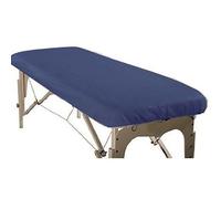 Sábana ajustable desechable de polipropileno 40 gramos para camillas de hasta 95 x 220 cm. Color: AZUL OSCURO Máxima calidad. Caja de 100 Unidades.
