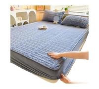 Sábana Ajustable Extra Profunda 1 sábana Ajustable de Color sólido for Cama Individual o Doble, Juego sábanas Suaves con Bolsillo Profundo y Transpirable(Color 4,71x80x10 Inch)