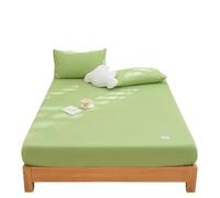 Sábana Ajustable Extra Profunda Sábana Ajustable de Color sólido con Bolsillo Profundo, Juego sábanas 3 Piezas Suave y cómodo, Funda Cama 2 Fundas Almohada(1,90x200cm 3pcs)